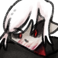 a drawing of vampires smp pyro and avid. pyro is standing over avid holding a shovel over his head. avid is cowering on the ground, there is blood on his temple/in his hair. blood is dripping off the shovel.